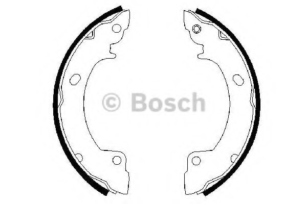BOSCH 0 986 487 399 Brake Shoe Set